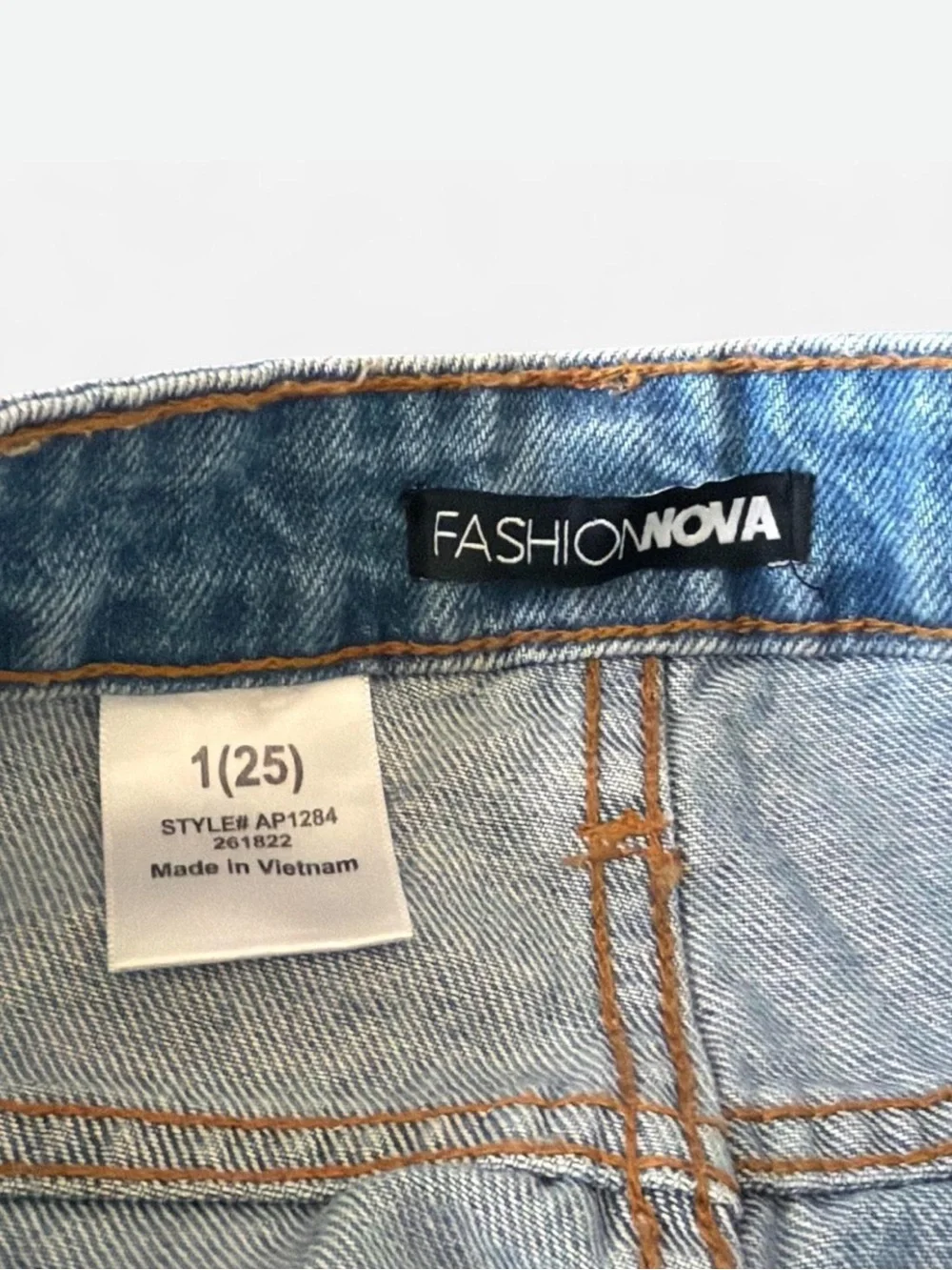 Distressed Light Blue Women's Ripped Jeans - Picture 7 of 8